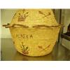 Image 2 : 16" Nelson Island basket with flowers and very old unusual rim circa 1950 (2)