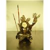 Image 2 : Vertebrae sculpture with King Island mask and hunters 11" tall #571F (2)