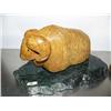 Image 1 : 10" soapstone musk ox mounted on 11" Alaska jade base by Michael Scott (2)