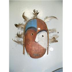 13" wood mask carved by Michael Scott in 1992 (25)