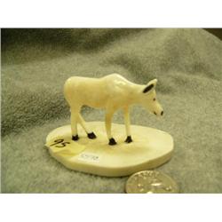 Circa 1960 2.5" ivory cow moose #557C (2)