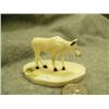 Image 1 : Circa 1960 2.5" ivory cow moose #557C (2)
