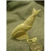 Image 1 : 3" walrus jaw bone whale carved by Craig Niksik #578F (2)
