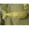Image 2 : 3" walrus jaw bone whale carved by Craig Niksik #578F (2)