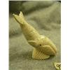 Image 3 : 3" walrus jaw bone whale carved by Craig Niksik #578F (2)