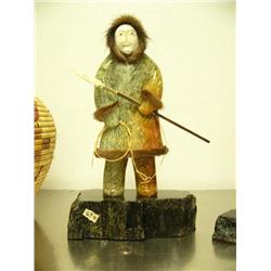 CHOICE on 2: 15" soapstone hunters by Michael Scott