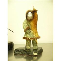 CHOICE on 2: 15" soapstone hunters by Michael Scott
