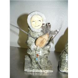 CHOICE on 2 Soapstone carvings of dancer 8.5" tall 561F (2)