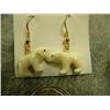 Image 3 : CHOICE on 2 pairs of ivory earrings by Robert Kokuluk: whale, bear, salmon (2)