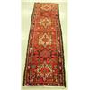 Image 1 : Persian carpet #40129- Hamadan, 7.4' x 2.1'- estimated retail value $945 (8888)