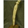Image 6 : Susie Silook carved ivory female figure mounted on bone- approx. 13-1/2" tall