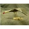 Image 4 : Carved ivory flying snow goose (blue phase) by C. Kokuluk - 2-1/4" tall, 4-1/8" from tail feathers t