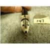 Image 4 : Seal claw with carved ivory seal pendant or key chain done by H. K.- 2-1/2"