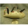Image 4 : Ivory rookery with 3 puffins, 1 cormorant, 1 sea gull- 4-3/4" long, 2-1/2" tall