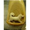 Image 3 : Ivory salt and pepper shakers with a husky on each one