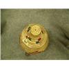 Image 3 : Yup'ik grass basket with dyed grass designs and lid- 6-1/4" tall
