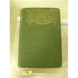 1st Edition RHYMES OF A RED CROSS MAN by Robert W. Service, Copyright, 1916 (700)