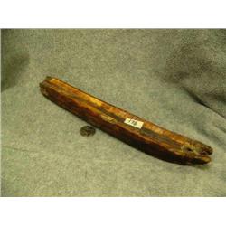 Fossilized ivory sled runner- 12" long (2)