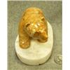 Image 3 : Soapstone bear mounted on soapstone- 3-3/4" tall, 5-5/8" wide (2)