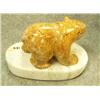 Image 4 : Soapstone bear mounted on soapstone- 3-3/4" tall, 5-5/8" wide (2)