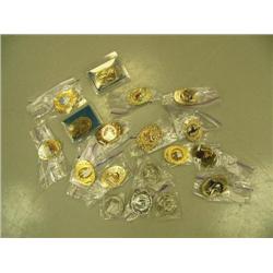 Lot of 18 Fur Rendezvous Belt Buckles- 1976, 1982-1998- estimated value $934 (151)