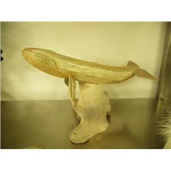 CHOICE on 2 whale bone whales by Michael Scott: 16"  (2)