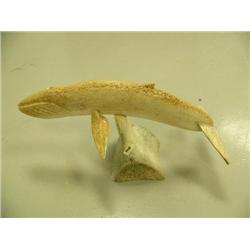 CHOICE on 2 whale bone whales by Michael Scott: 16-1/2"  (2)