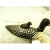 Image 3 : CHOICE on 4 C. Kokuluk loons: Yellow-billed Loon- 2-7/8" long, 1" tall- with baby loon on back
