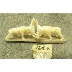 CHOICE on 3 pairs of fighting moose done by Don Savage- approx 1-1/4" tall, 3-1/2" wide each
