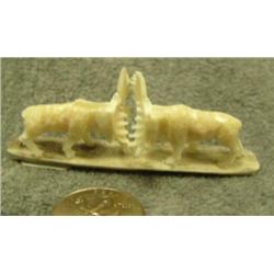 CHOICE on 3 pairs of fighting moose done by Don Savage- approx 1-1/4" tall, 3-1/2" wide each