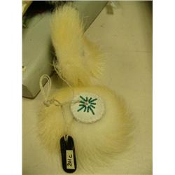 CHOICE on 3 Eskimo yo-yos made with polar bear fur, handles are baleen