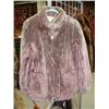 Image 1 : Lady's dyed sheered beaver car coat with zipper size Small (28)