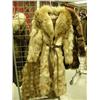 Image 1 : Lady's full length wolf coat size medium (28)