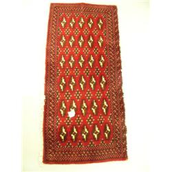 Persian carpet #40132- Torkaman, 4.5' x 2'- estimated retail value $547 (8888)