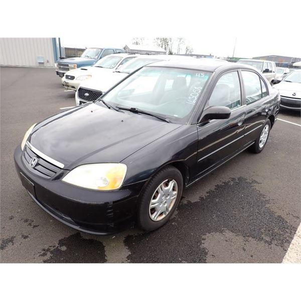 2001 Honda Civic RUNS WITH MECHANICAL PROBLEMS Speeds Auto Auctions