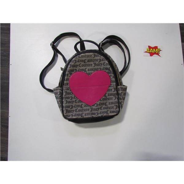 Juicy Couture Mini Backpack Gothic Status Black Whole Lotta Love