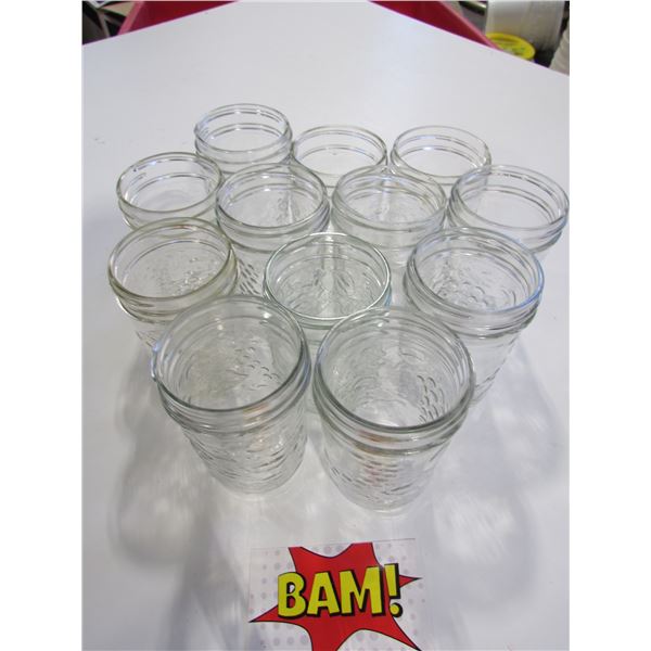 12 pc Mason Jars no Lids