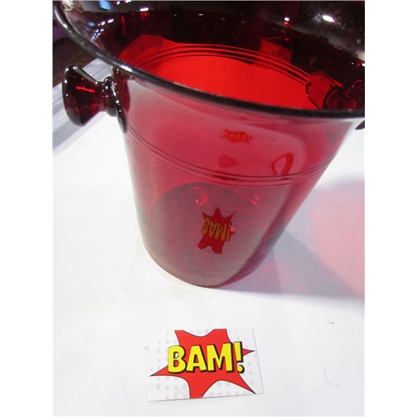 Red Plastic Bucket