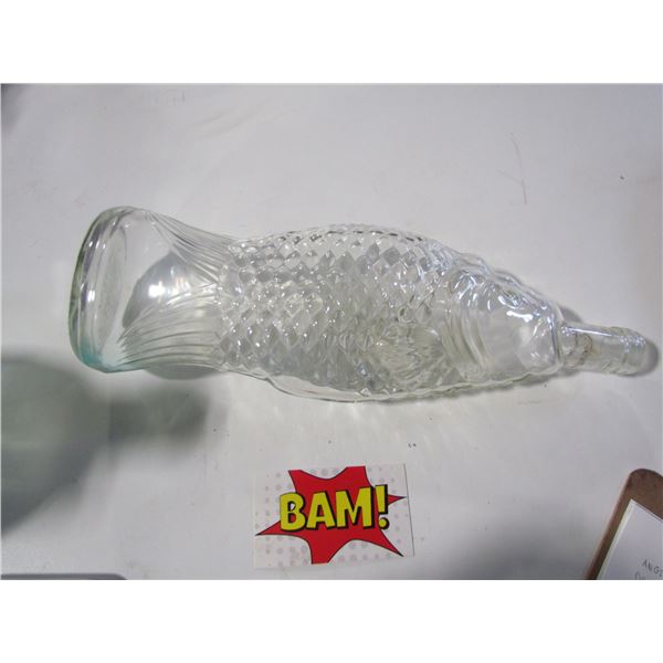 Decor Glass  Fish / Wine Bottle