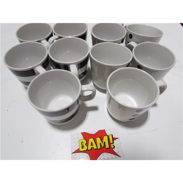 Mug set - 5 dot and 5 striped