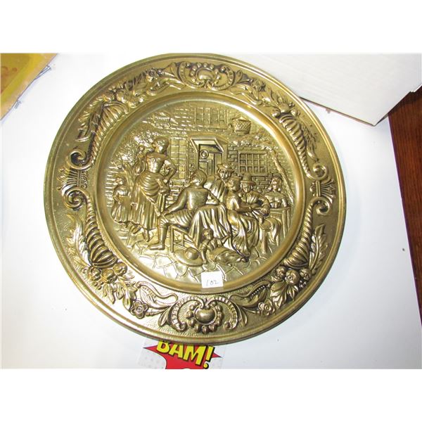 Round Brass Plate - Pub