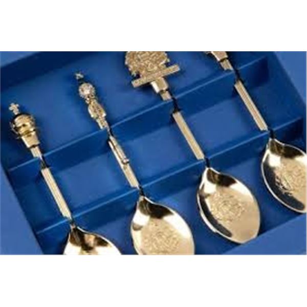 Queens Golden Jubilee 22 carat Plated Spoons