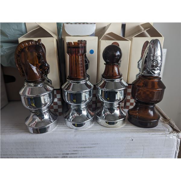 Avon Cologne Chess Pieces Bottles