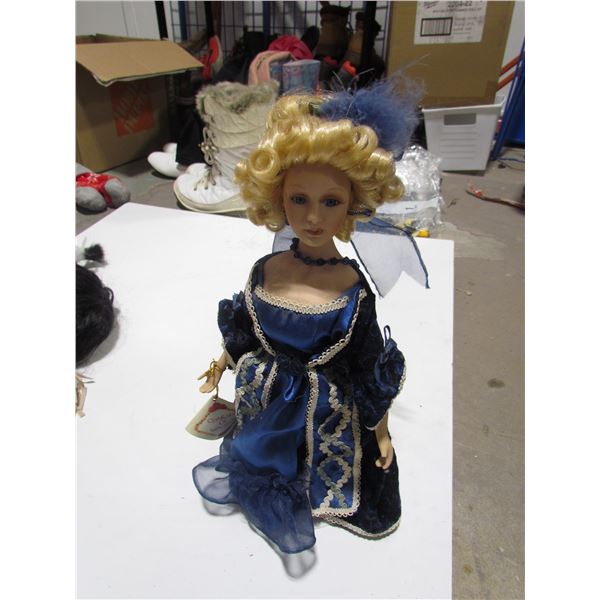 Lady in Blue Glass Doll