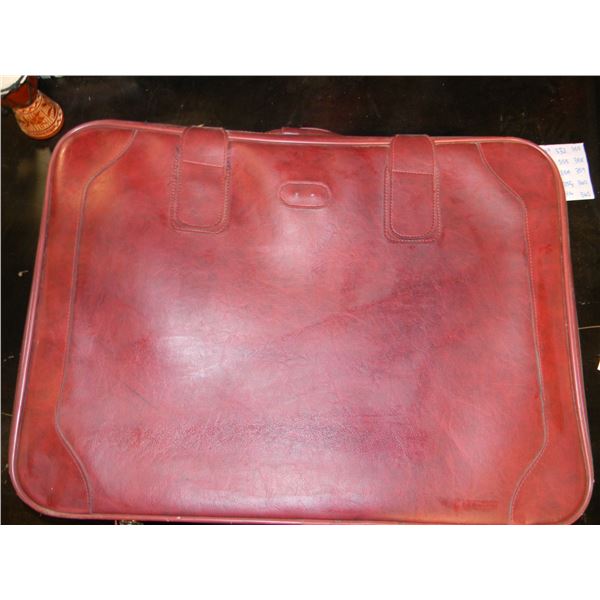 Deep Red Briefcase/Carry on