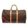 Image 1 : Louis Vuitton Brown Monogram Canvas Keepall 50 Travel Bag