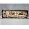Image 2 : "Dishwasher" tin sign - 19"x5.5"