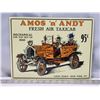 Image 1 : "Amos n Andy" tin advertisement sign - 13"x10"