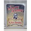 Image 1 : "White Rabbit" tin advertisement sign - 12"x16"