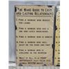 Image 3 : "The Man's & Woman's guide to relationships" tin signs